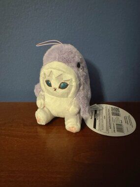 Mofusand Pastel Shark Nyan Cat Mascot Purple Plush Doll JAPAN NEW